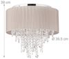 Relaxdays Deckenlampe Organza Kristall Bild 4