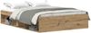 vidaXL Bettgestell ohne Matratze Artisan-Eiche 135x190cm Holzwerkstoff 3329316 Bild 2
