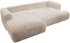 Selsey 'Ovo Cord' Ecksofa mit Cordbezug, Schlaffunktion und Stauraum, Hellbeige, links Bild 3
