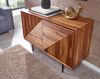 Sideboard 100x71x40 cm Sheesham Massivholz / Metall Anrichte, Kommode mit zwe... Bild 5