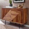 Sideboard 100x71x40 cm Sheesham Massivholz / Metall Anrichte, Kommode mit zwe... Bild 2