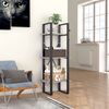 vidaXL Bücherregal 3 Fächer Betongrau 40x30x105 cm Holzwerkstoff 806491 Bild 3