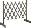 vidaXL Garten-Rankzaun Grau 120x60 cm Massivholz Tanne 314823 Bild 2
