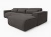AX LIVING Wohnlandschaft mit Schlaffunktion Ruyam Grau Sofa 310 cm R Bild 4