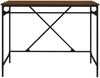 vidaXL Schreibtisch, Holzwerkstoff und Eisen, 100 x 50 x 75 cm, Braun Eichen-Optik Bild 4