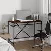 vidaXL Schreibtisch, Holzwerkstoff und Eisen, 100 x 50 x 75 cm, Braun Eichen-Optik Bild 2
