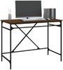 vidaXL Schreibtisch, Holzwerkstoff und Eisen, 100 x 50 x 75 cm, Braun Eichen-Optik Bild 5