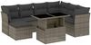 vidaXL 8-tlg. Garten-Sofagarnitur mit Kissen Grau Poly Rattan 3266760 Bild 2