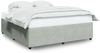vidaXL Bettgestell ohne Matratze Hellgrau 180x200 cm Samt 3285024 Bild 2