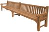 Parkbank Piceno XXL Teak Massivholz extra stark - Breite: 400 cm Bild 5