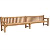 Parkbank Piceno XXL Teak Massivholz extra stark - Breite: 400 cm Bild 3