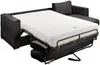 Vente-unique - LORETO Sofa SamtStoff Grau - B 223 cm152 cm x H 90 cm x L 298 cm Bild 3