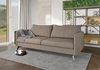 S-Style Möbel 3-Sitzer Sofa Azalea mit Schwarz Metall Füßen aus Luxusmicrofaser, mit Wellenfederung Bild 2