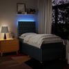 vidaXL Boxspringbett mit Matratze Blau 90x200 cm Stoff 3294252 Bild 4