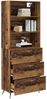 Highboard, BuffetSchrank, Büroschrank Altholz 69,5 x 34 x 180 cm Holzwerkstoff Bild 3