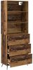 Highboard, BuffetSchrank, Büroschrank Altholz 69,5 x 34 x 180 cm Holzwerkstoff Bild 5