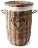 Rivièra Maison Badorganizer Wäschekorb Heart Laundry Rustic Rattan Bild 3