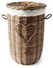 Rivièra Maison Badorganizer Wäschekorb Heart Laundry Rustic Rattan Bild 2