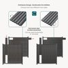 Gartenzaun Startermodul Grassano mit 2 Pfosten 185x180 cm WPC Grau [neu. holz] Bild 4