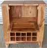 Barschrank Kali 90x90x45 aus indischem Sheesham-Massivholz Bild 5