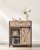 Vasagle Sideboard, mit Schublade, mit Schiebetür, 70 x 30 x 80 cm Bild 2