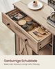 Vasagle Sideboard, mit Schublade, mit Schiebetür, 70 x 30 x 80 cm Bild 3