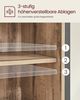 Vasagle Sideboard, mit Schublade, mit Schiebetür, 70 x 30 x 80 cm Bild 4