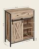Vasagle Sideboard, mit Schublade, mit Schiebetür, 70 x 30 x 80 cm Bild 5