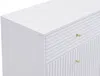 Vente-unique - LOUREO Kommode Holz, Platte Weiß - B 40 cm x H 78 cm x L 120 cm Bild 5