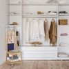 Relaxdays Herrendiener Stuhl Bambus & Edelstahl Bild 5