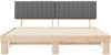 vidaXL Bettgestell mit gepolstertem Kopfteil Hellgrau 200 x 200 cm 3398094 Bild 5