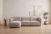Home affaire Ecksofa OSTRUP Rundsofa, L-Form, Naturtöne, Boucle oder Chenille, Breite 280 cm, organische Form mit sanften Rundungen Bild 2