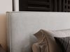 GRAINGOLD Monaco Doppelbett 180x200, Polsterbett mit Bettkasten und Kopfteil, Velour-Stoff, Hellgrau Bild 5