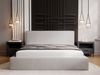GRAINGOLD Monaco Doppelbett 180x200, Polsterbett mit Bettkasten und Kopfteil, Velour-Stoff, Hellgrau Bild 4