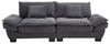KLAM HOME Sofa 2-Sitzer Doppelsofa Loungesofa aus Cordstoff mit Relaxfunktion, Stabiler Holzrahmen, Weich, Bequem, Funktional & Platzsparend, ideal für Wohnzimmer & Schlafzimmer & Büro Bild 4