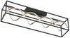 LED Deckenleuchte, schwarz, gold, dimmbar, Fernbedienung, L 90 cm Bild 1
