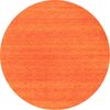 Gabbeh Teppich - Softy - Uni 150 x 150 cm - orange - rund Bild 3