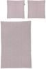 Irisette Easy Soft-Seersucker Bettwäsche 155x220 Blätter rosa weiß 8516-60 Bild 3