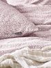Irisette Easy Soft-Seersucker Bettwäsche 155x220 Blätter rosa weiß 8516-60 Bild 2