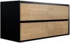 Vente-unique - LANNICK Bathroom furniture set Holz, Platte SchwarzBeige - B 45,6 cm x H 55 cm x L 120 cm Bild 3