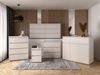 Carryhome 'LINE' Sideboard Hochkommode, Holznachbildung Kaschmir, 80.1 x 102.8 x 48 cm, mit 4 Schubladen Bild 3