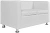 vidaXL 2-Sitzer-Sofa Kunstleder Weiß 242212 Bild 4