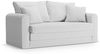 Micadoni Sofa Lido 2-Sitzer Strukturierter Stoff Kaltes Hellgrau Bild 2