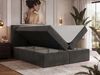 Boxspringbett INERO 160x200 mit Matratze H3 und Topper T25, 7-Zonen-Multipocket-Kern, zwei Bettkästen, Doppelbett, gepolstert Kopfteil - Dunkelgrau Velvet Bild 4