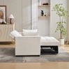 Schlafsofa 140,5 x 74 x 82 cm, ausziehbar bis 161 cm, mit USB, Typ-C, Stauraum und verstecktem Tisch Bild 3