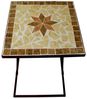 Spetebo Gartentisch Metall Beistelltisch AMARILLO eckig - 53x35 cm, Gartentisch mit Mosaik Platte Bild 4