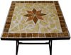 Spetebo Gartentisch Metall Beistelltisch AMARILLO eckig - 53x35 cm, Gartentisch mit Mosaik Platte Bild 3