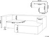 2 Sitzer Sofa VERNON Stoff Helles Beige Linksseitig Bild 2