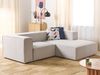 2 Sitzer Sofa VERNON Stoff Helles Beige Linksseitig Bild 3