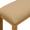 vidaXL Esstischbank 95 x 32 x 45 cm Massivholz Eiche Beige 42039172 Bild 4
